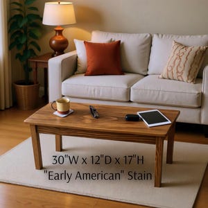 Handmade Compact Coffee Table: Solid Wood Small Space Living