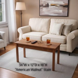 Handmade Compact Coffee Table: Solid Wood Small Space Living