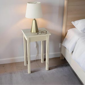 Handmade Solid Wood End Table: Custom Size and Stain Choices