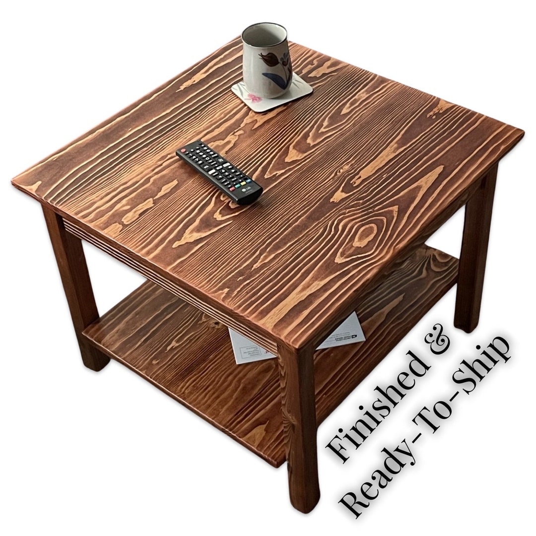 Small Square Coffee Table With Shelf / Little Square Coffee Table Made