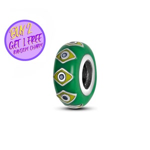 Brasilianische Flagge Spacer Charme für Armband, Land Charme, Spacer Charme, Sterling Silber Charme
