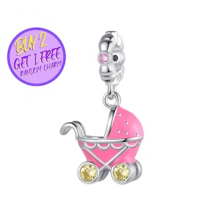 Baby Girl Charm For Bracelet, Baby Arrival Gift, New Mom Gift