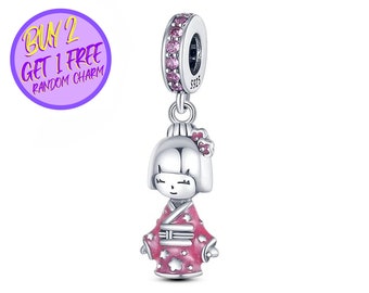 Authentic Sterling Silver Peking Opera Doll Charm 799387C01