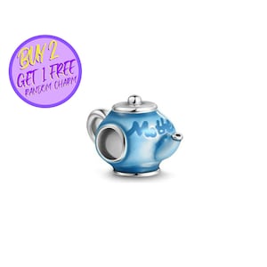Mother&#39;s Tea Pot Charm For Bracelet, Gifts For Her, Mother Birthday Gifts, Birthday Gifts, Sterling Silver Charm