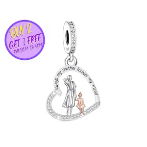 Immer Mutter für immer Freunde baumeln Charme für Armband, Designer Charms für Weihnachtsgeschenke, Sterling Silber Charm