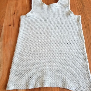 Ice blue scoop neck tank top