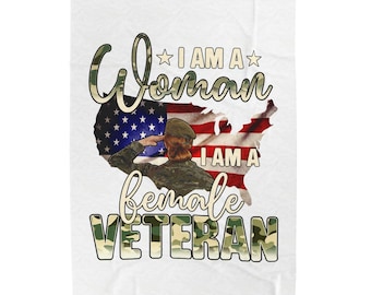 Veteran Women's Plush Blanket,
