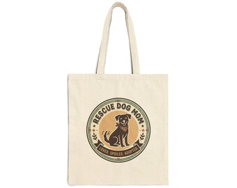 Rescue Dog Mom Tote, Canvas Bag | Rescue Pride, Fur Baby
