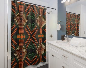 African Print Shower Curtains