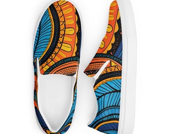 Women’s African Print slip-on canvas shoes