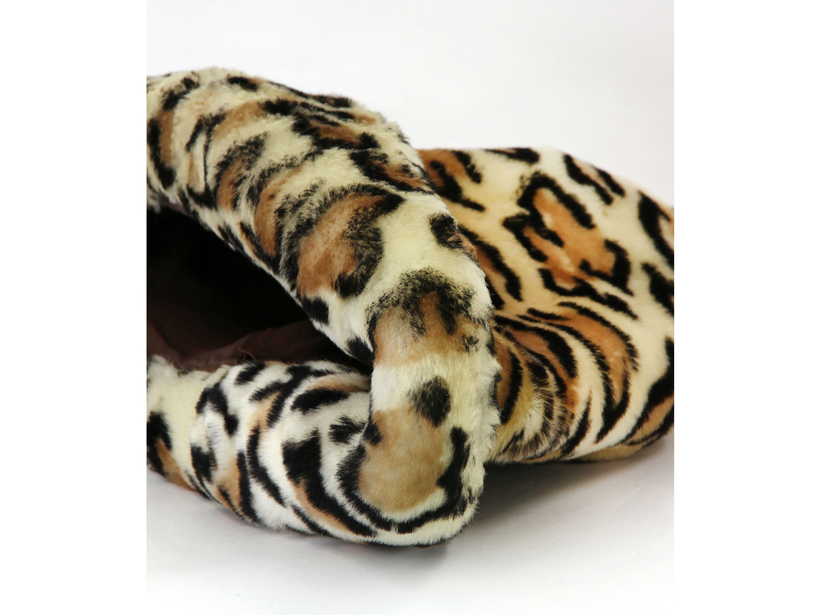 Classic Vegan Fur Leopard Print Bucket Hat Leopard Bucket Hat, Faux Fur Hat, Furry Hat, Animal Print  main image 2