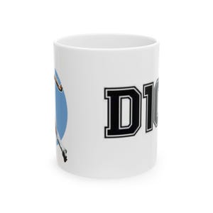 Sporty Ceramic Mug with Fun Design, Coffee Mug, Tea Mug, Gift for Athletes, Sports Fan, Birthday Gift, Unique Mug, Maradona, Argentina