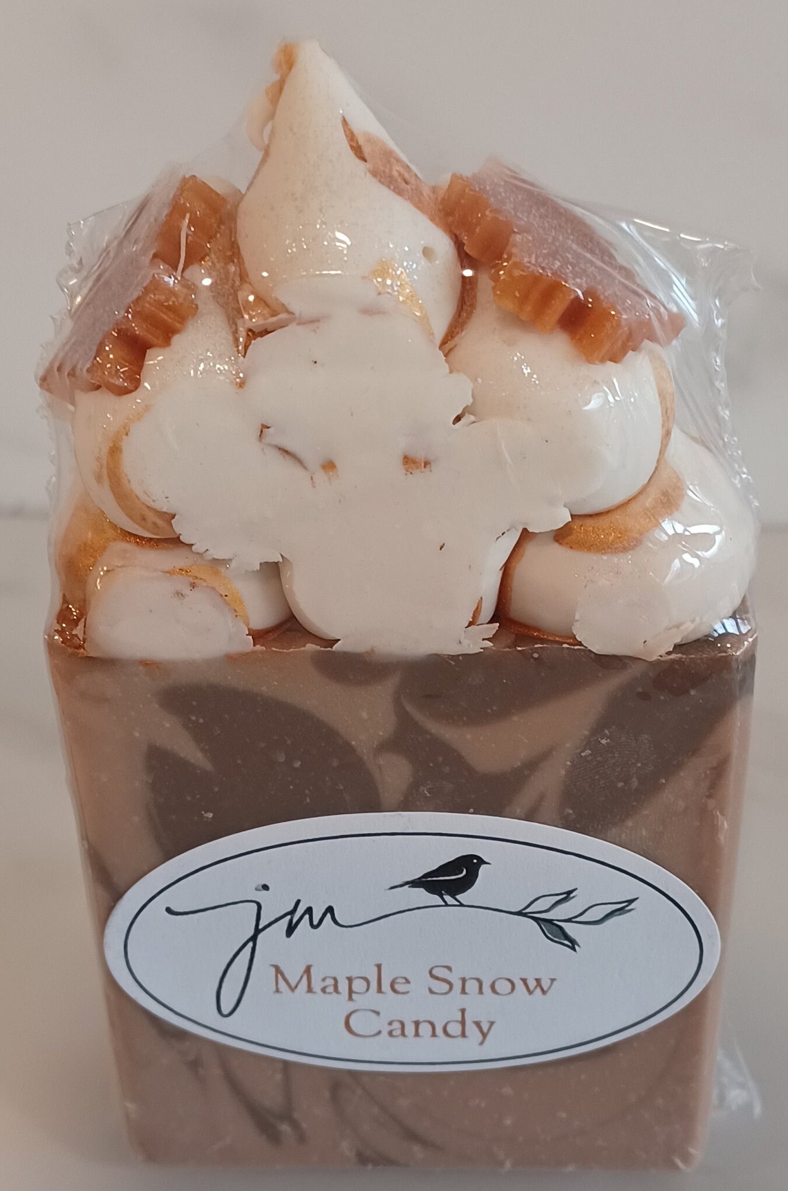Maple Snow Candy Cold Process Handmade Frosted Artisan Soap Bar - Etsy