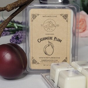 Cashmere Plum Soy Wax Melts | Scented Wax Melts | Long Lasting Wax Melts | Cozy Warmth | Fall Fragrances | Handmade Wax Melts | Wax Tarts