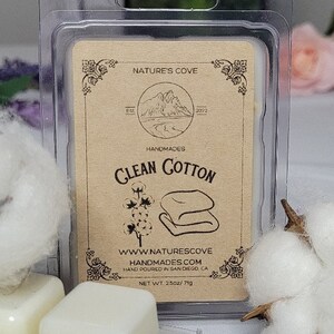 Clean Cotton Wax Melts | Scented Wax Melts | Soy Wax Melts | Long Lasting Wax Melts | Home Fragrances | Wax Tarts | Eco Friendly Wax Melts