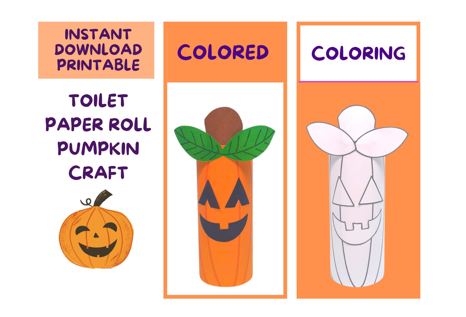 2 Rollen Halloween-Band – Je 22 Yards (45,7 M), 1,6 Cm Breit, Orange-violett Mit Geistern & Kürbissen, Aus Polyester-Ripsband