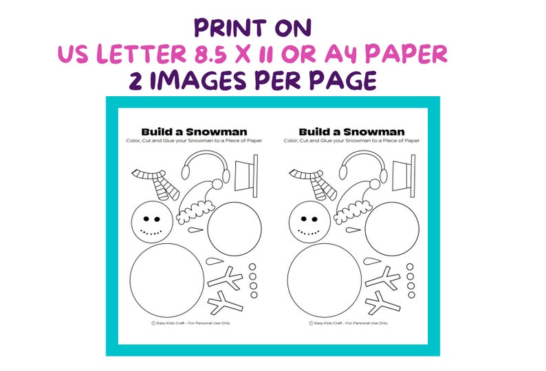 How to Build a Snowman Snowman Craft Winter Activity Homeschool ...
