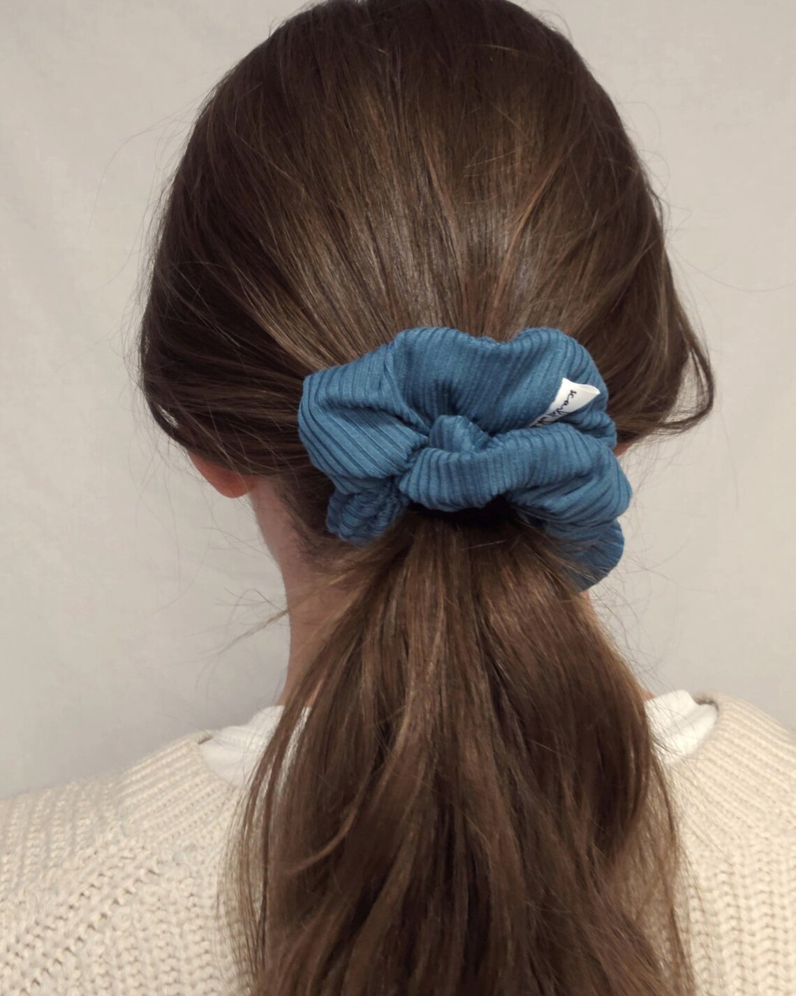 Scrunchie St Set of 4 Ribbed Knit Scrunchie Set Knit Scrunchies Hair Accessories ...