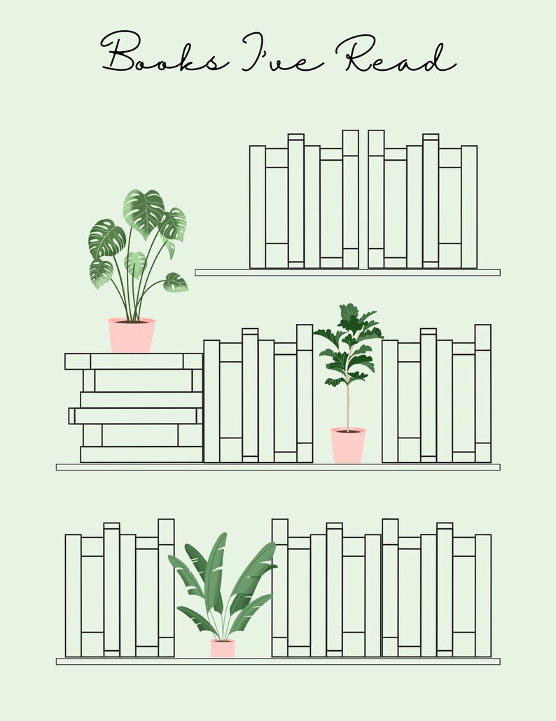 Books I've Read Bullet Journal Printable Tracker, Yearly Book Reading ...