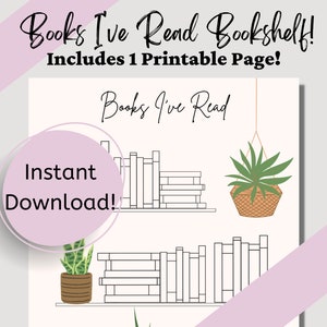 Libros de plantas que he leído Bullet Journal Rastreador imprimible, Lectura anual de libros, Descarga instantánea, Bullet Journal, Tamaño de carta de EE. UU. Descargar pdf