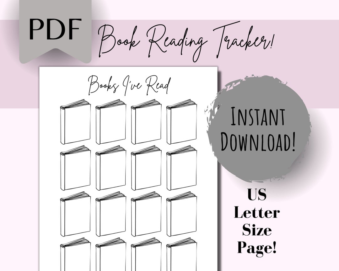 Books I've Read Bullet Journal Printable Tracker, Yearly Book Reading ...