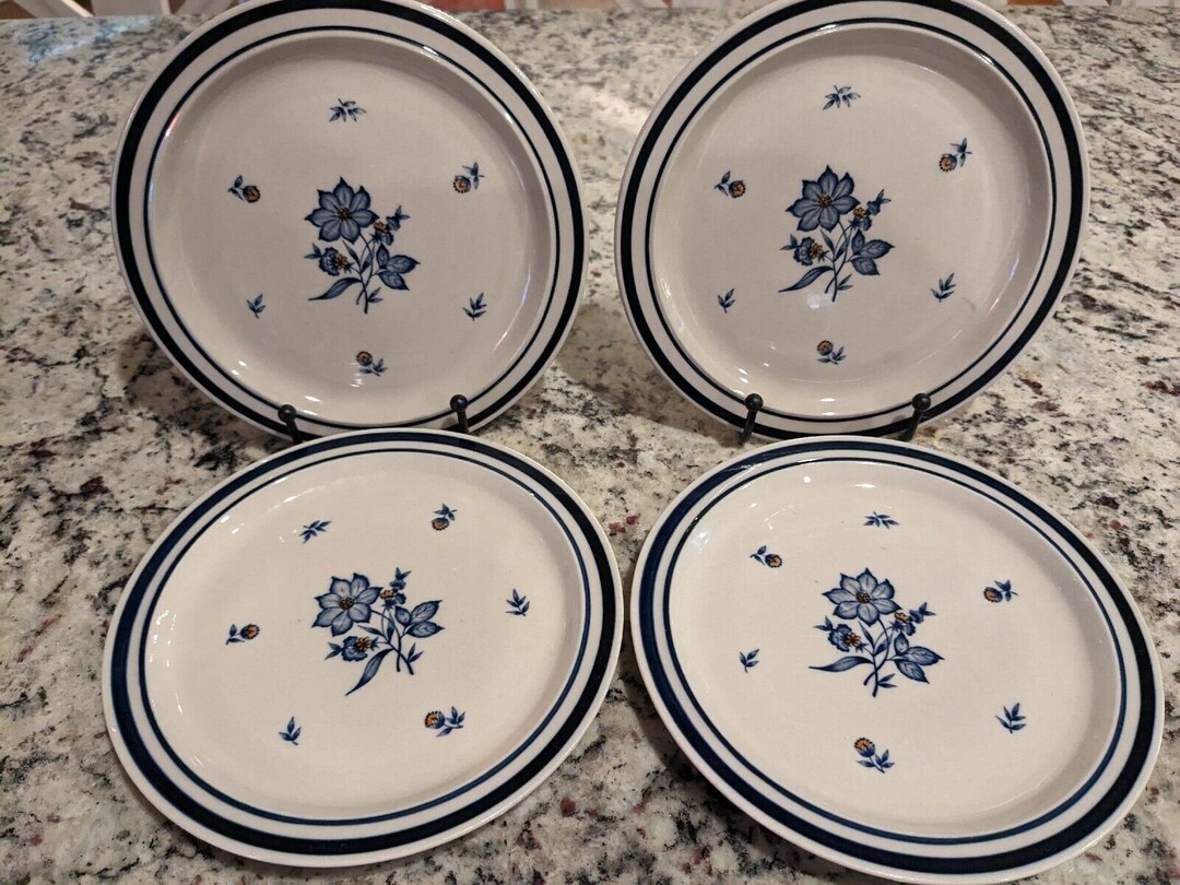 Set of 4 Salad Plates Newcor Stoneware Versailles 503 Oven to Table Etsy
