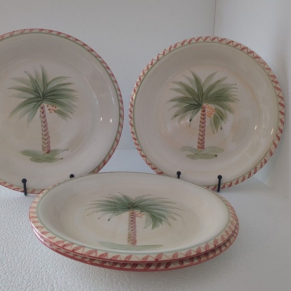 Palm Tree Dinnerware Etsy