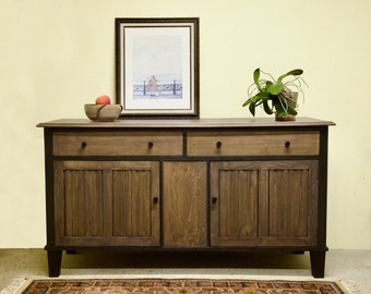SOLD - DO NOT Purchase Vintage Mid-Century Modern Oak console buffet