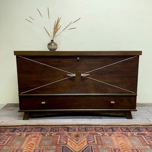 Mid-Century Modern cedar chest