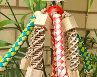 The Octopus - hand made toys for small to medium pet birds using safe materials that encourage natural behaviors.