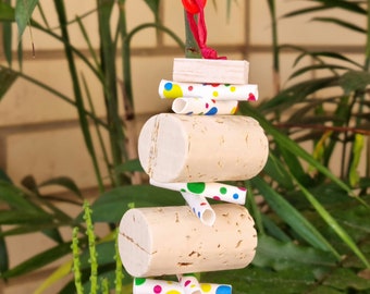 Corker - hand made toys for small to medium pet birds using safe materials that encourage natural behaviours.