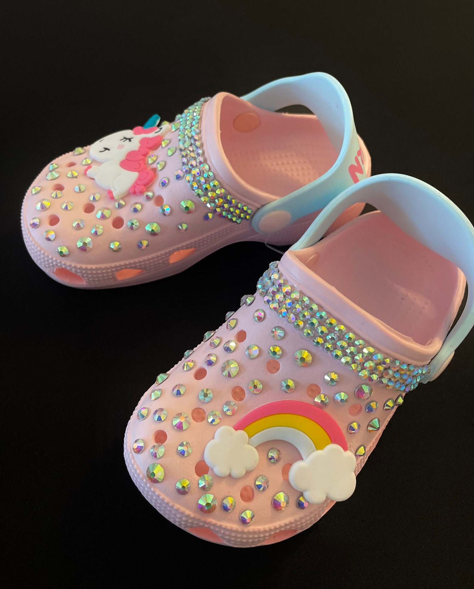 Bedazzled Children Crocs - Etsy