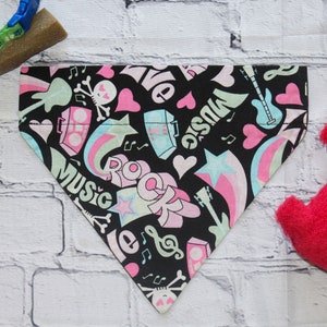 Groovy Rock Over The Collar Doggy Bandana