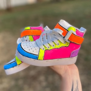 Neon shoes sales for kids