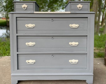 grey campaign dresser Finished in Red or Can Customize Albanianlive