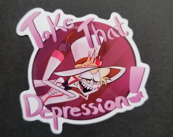 Hazbin Hotel Lucifer, prendi quell&#39;adesivo della depressione!