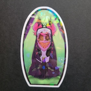 Hazbin Hotel Alastor Nun Halo Sticker!