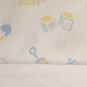 Vintage pastelkleurige babyflanelcollectie - ongebruikt quiltmateriaal
