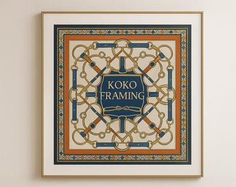 Handmade Antique Gold Scarf Frame: Acid-Free Art Display