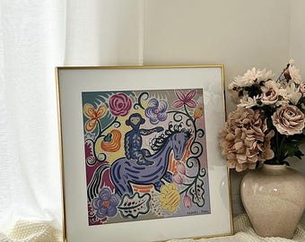 Custom Frame for Hermès, Silk & Designer Scarves | Fits 45x45 70x70 90x90 cm | Handmade | Acid-Free | Wall Art | Wood or Metal