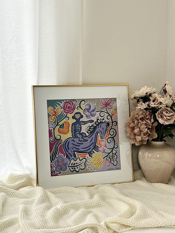Custom Frame for Hermès, Silk & Designer Scarves | Fits 45x45