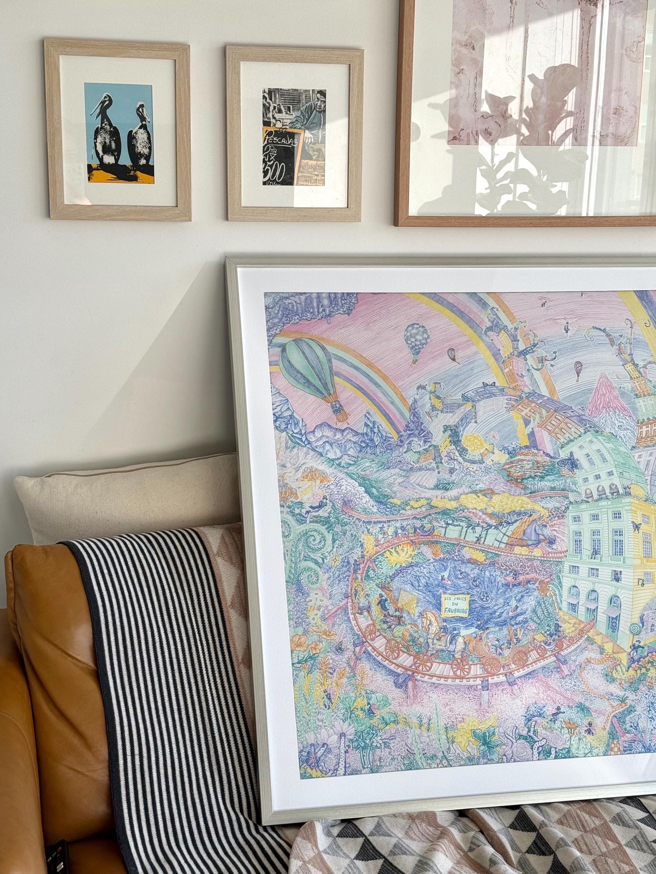 Custom Frame for Hermès, Silk & Designer Scarves | Fits 45x45