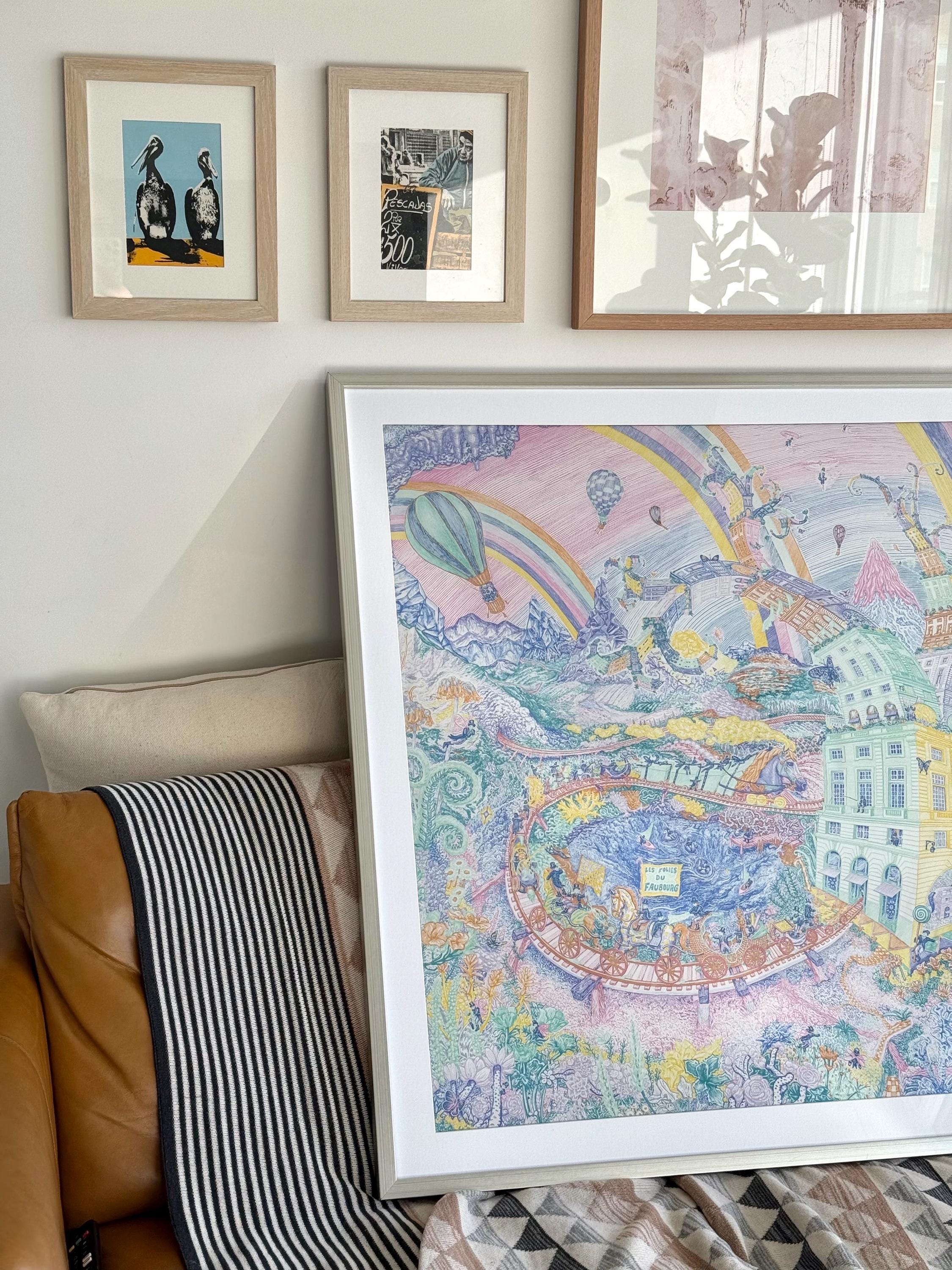 Custom Frame for Hermès, Silk & Designer Scarves | Fits 45x45