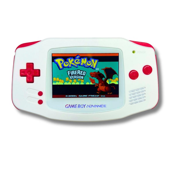 Game Boy Advance GBA Console Laminated Backlit IPS + Rechargable Battery Mod