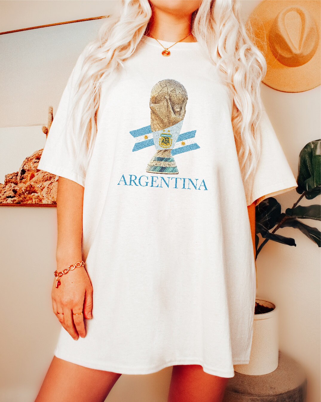 Discover 2022 World Cup Shirt, Argentina Team Spirit T-Shirt
