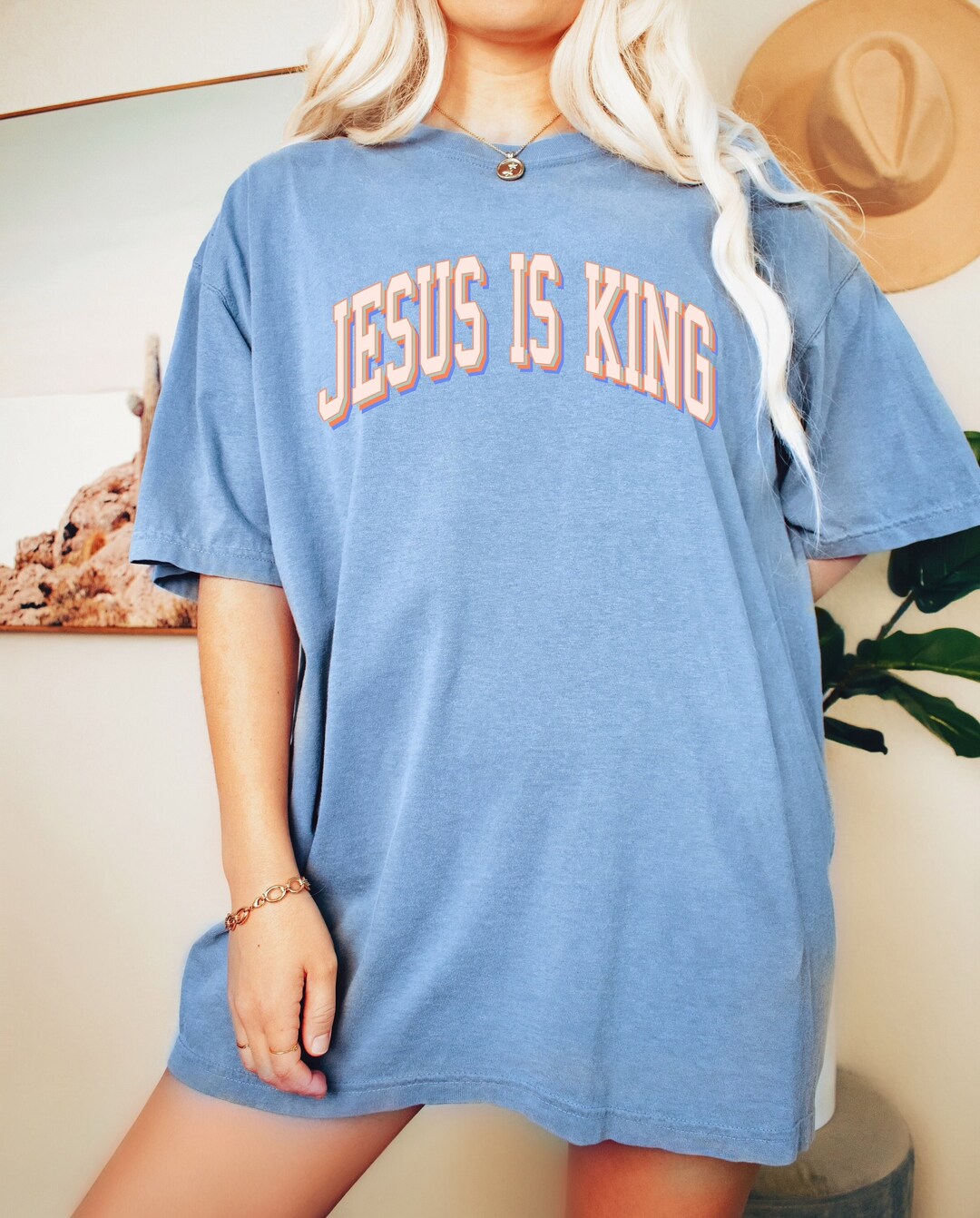 JESUS IS KING Cute Christian Shirt Religious Faith Based - Etsy