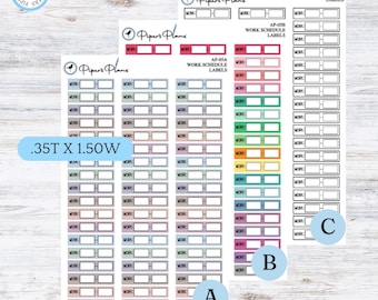 AP-05 || Work Schedule Labels
