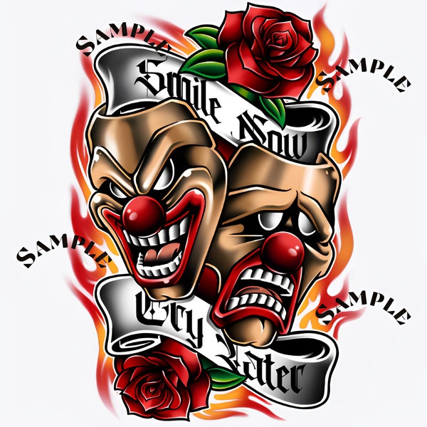 Smile Now Cry Later PNG High Quality | sublimation print, dtf print, dtg print