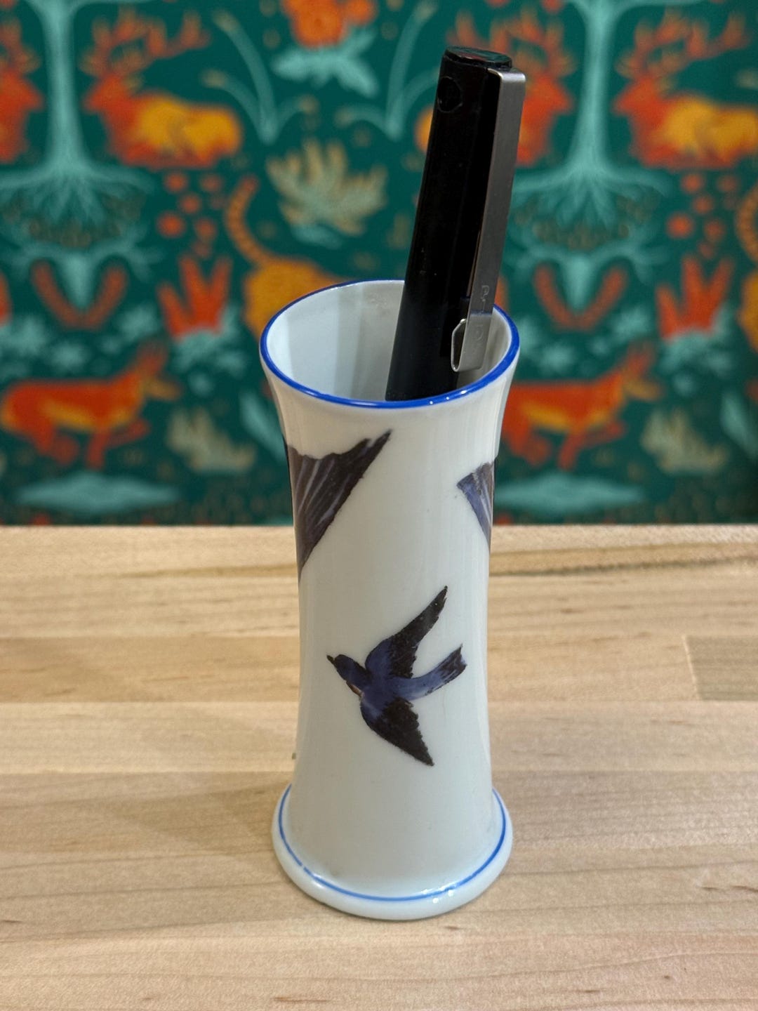 Antique Victoria Austria Bluebird Porcelain Bud Vase Early 1900s - Etsy