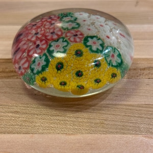 Millefiori Italian vintage art glass paper weight